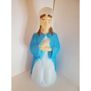 Vintage 27" Empire Mother Mary Christmas Holiday Nativity Blow Mold USA